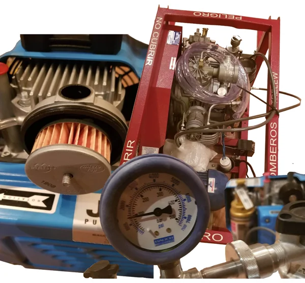 Compresores y componentes de aire respirable